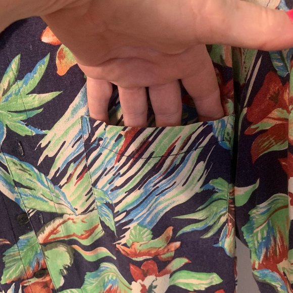 Vintage Untied Tropical Island Hawaiian Mens L EUC - Picture 3 of 6
